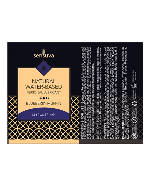 Sensuva Natural Water Based Moisturizer Blueberry Muffin